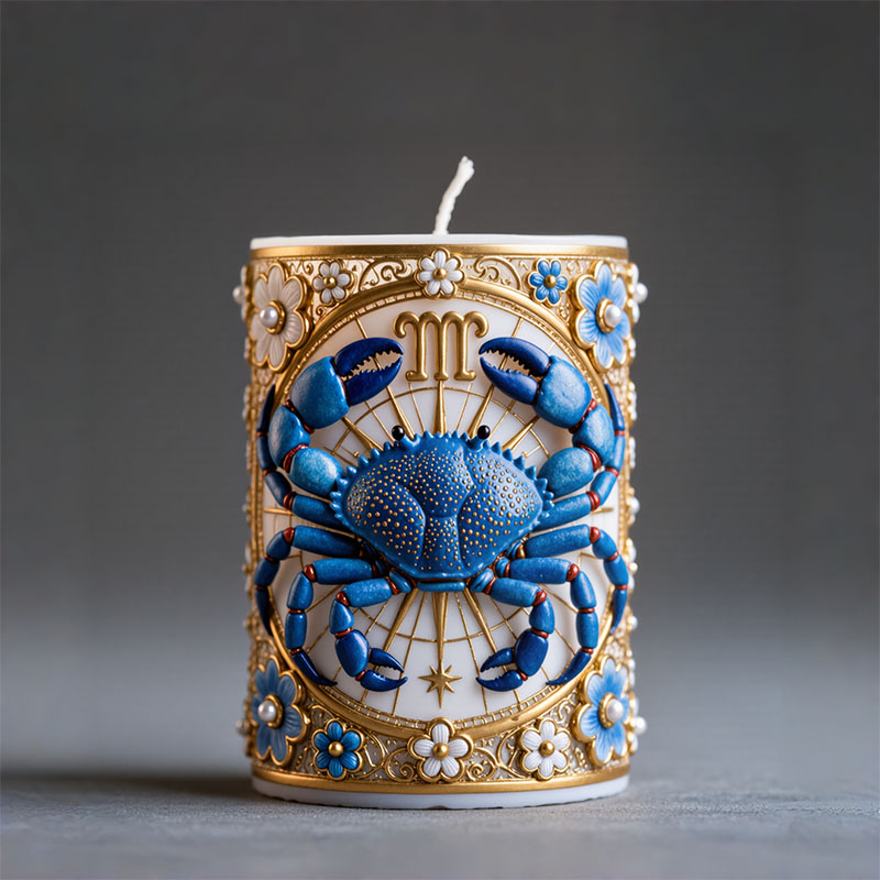 Candle Making Workshop - Cancer Zodiac Star Sign Blue Crab
