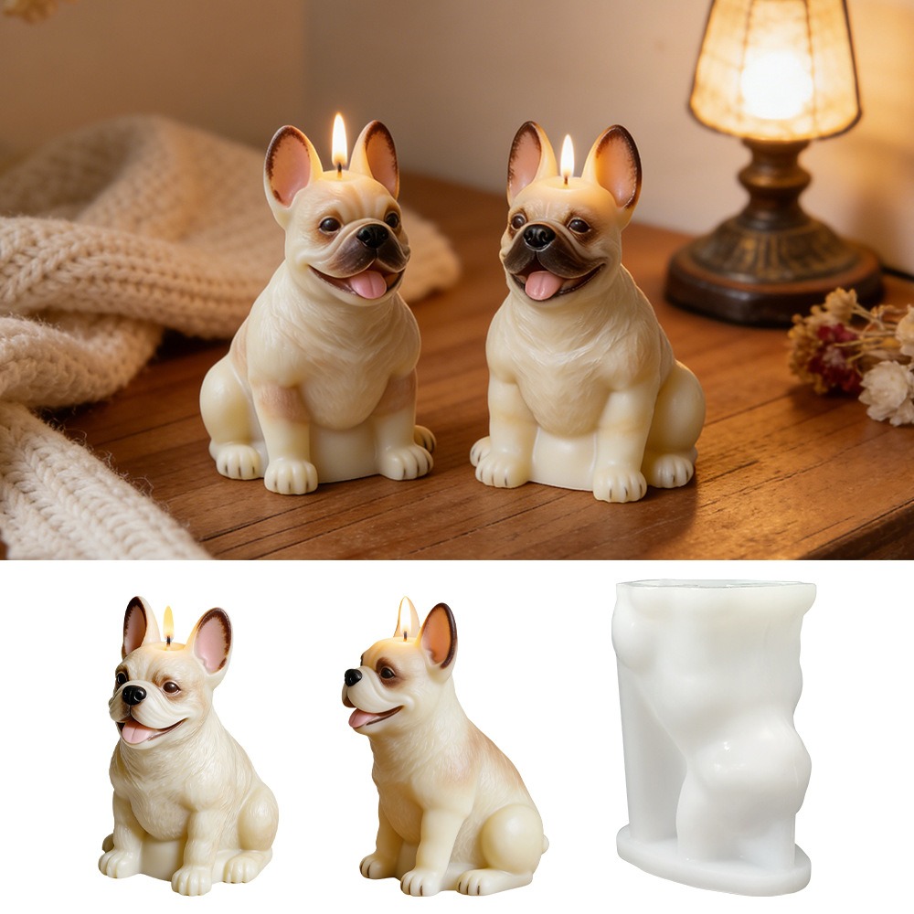 Candle Making Event - Dog Shape Silicone Mold Cute 3d