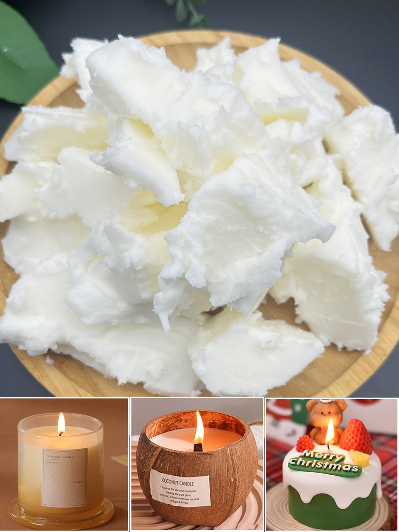Coconut Wax Flake - 50/100/200G Natural Coconut Wax Wholesale Handmade