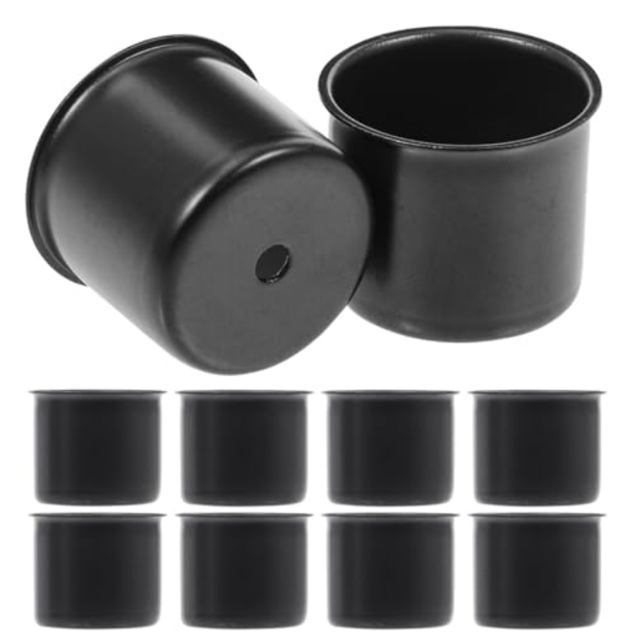 Candle Making Event - 10Pcs Metal Candle Cups 0.90X0.90X0.78In Candle