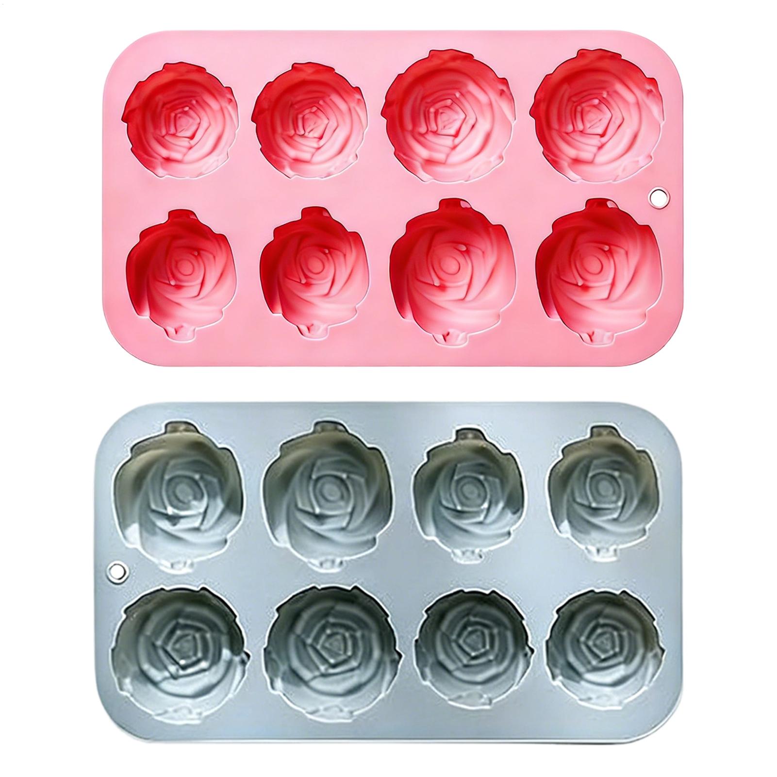 Candle Making Tutorial - 8 Holes Rose Flower Silicone Molds