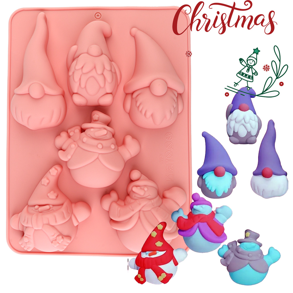 6-Cavity Christmas Gnome Cake  - Candle Making Material review and price