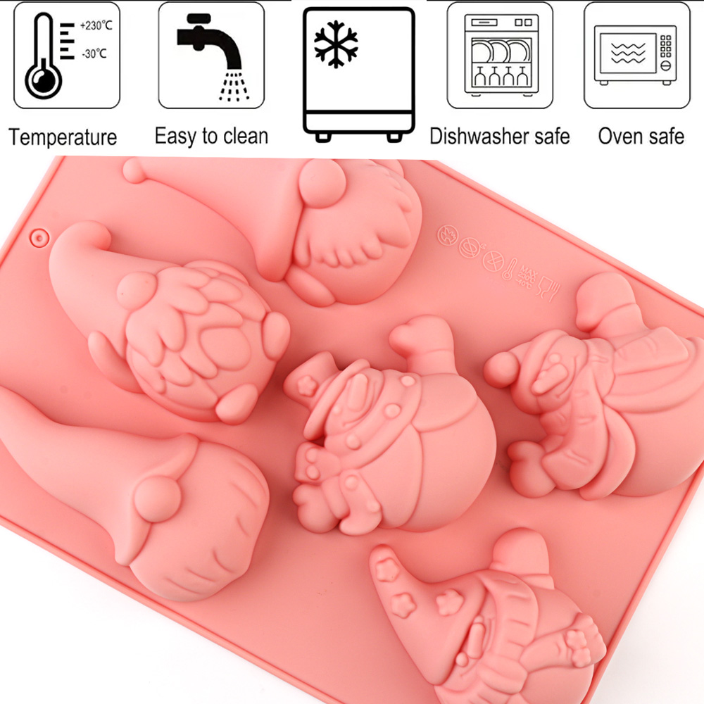 6-Cavity Christmas Gnome Cake  - Candle Making Material review and price