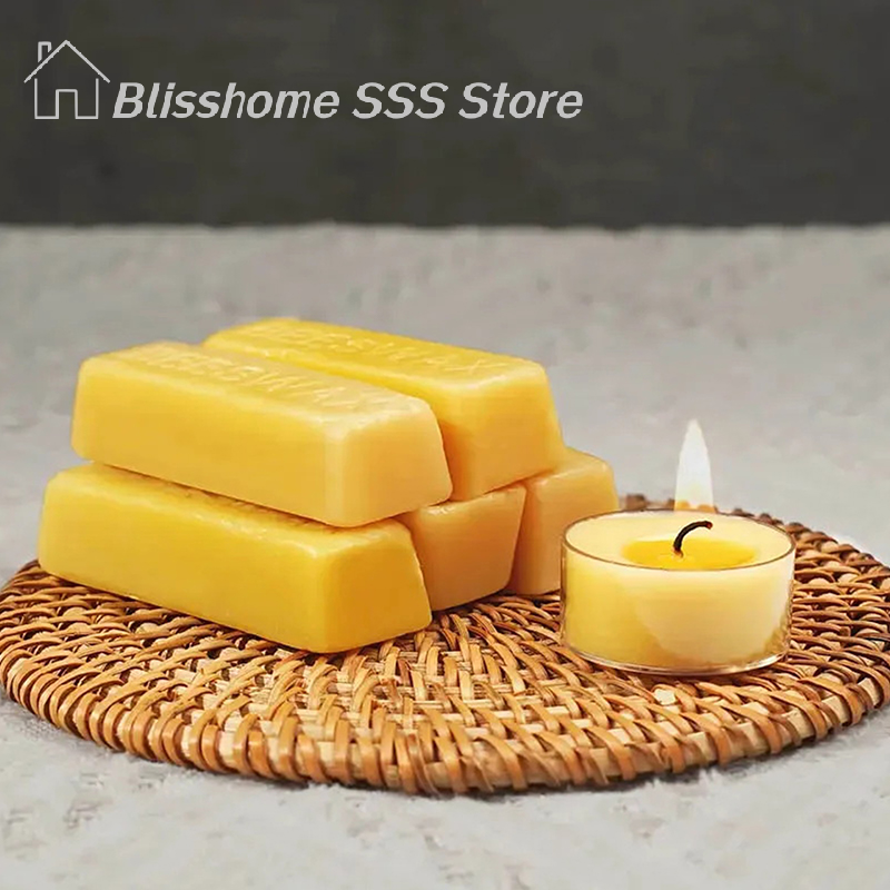 【S】4/8Pcs Pure Beeswax Blocks, - Candle Making Material review and price