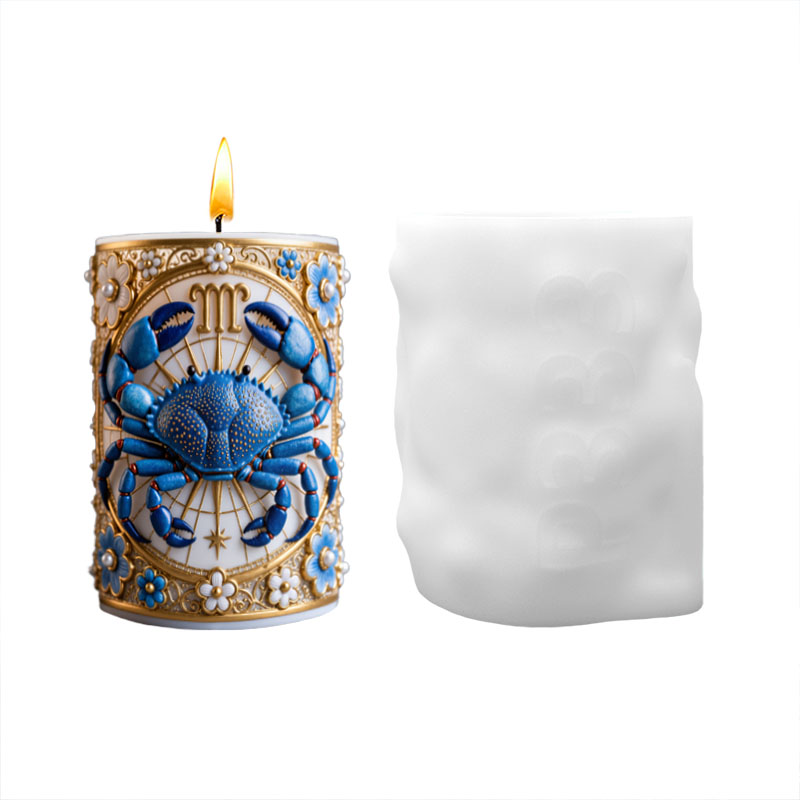 Cancer Zodiac Star Sign Blue C - Candle Making Workshop review and price