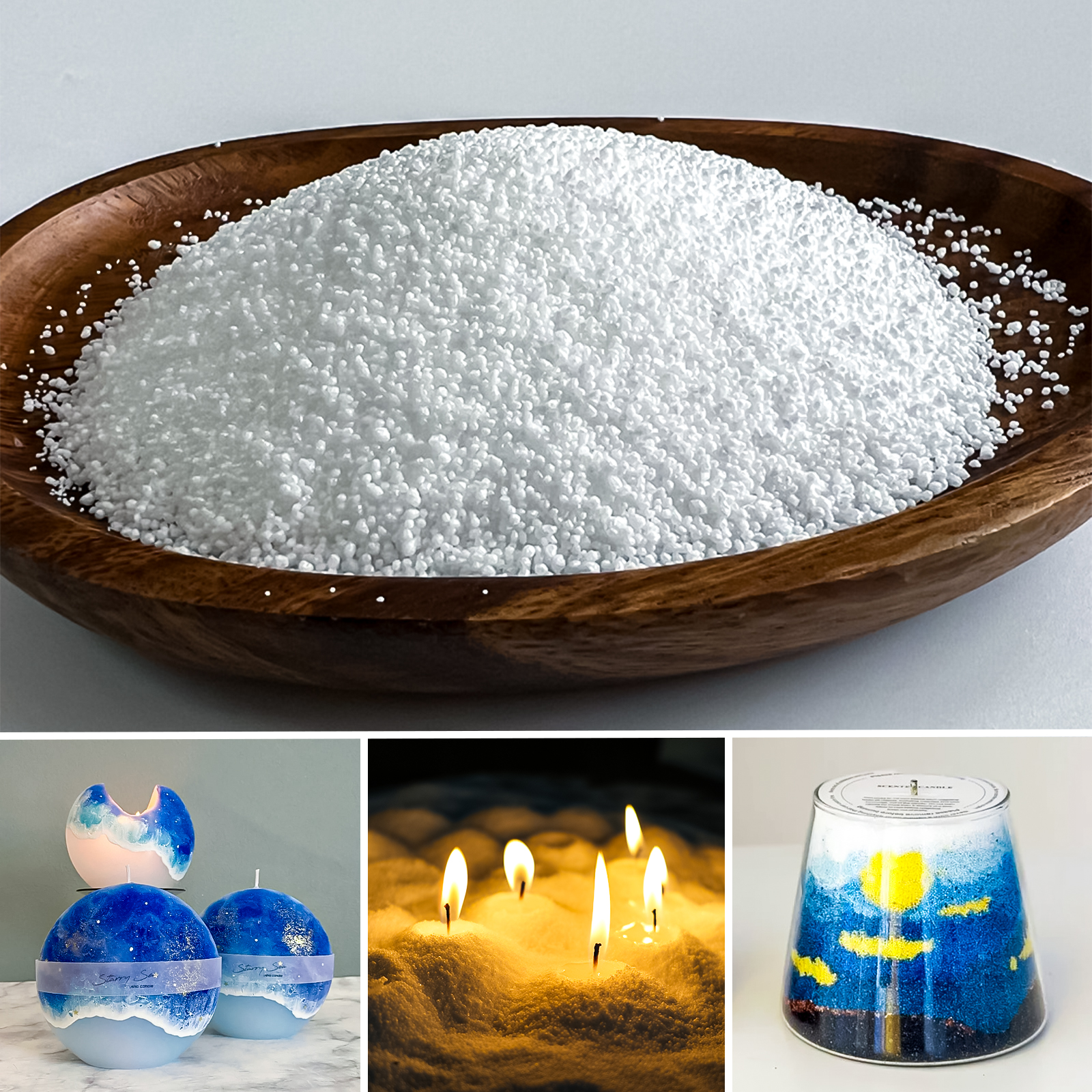 500g-1kg Sand Wax Ice Flower W - Candle Making Material review and price