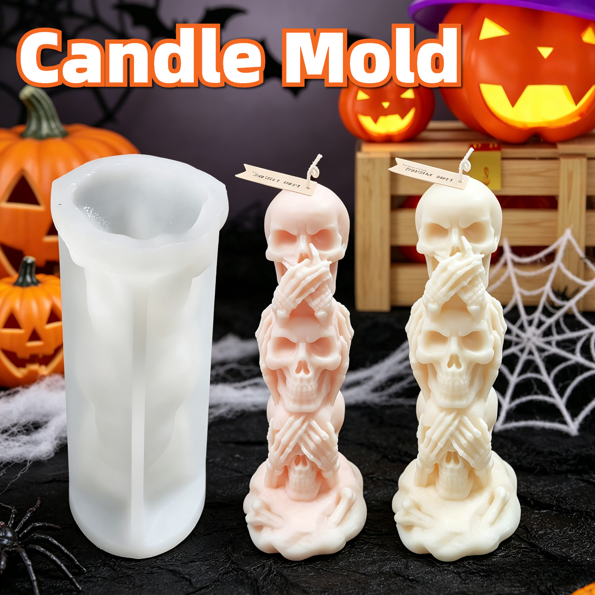 3D Silicone Triple Skull Candl - Candle Making Event review and price