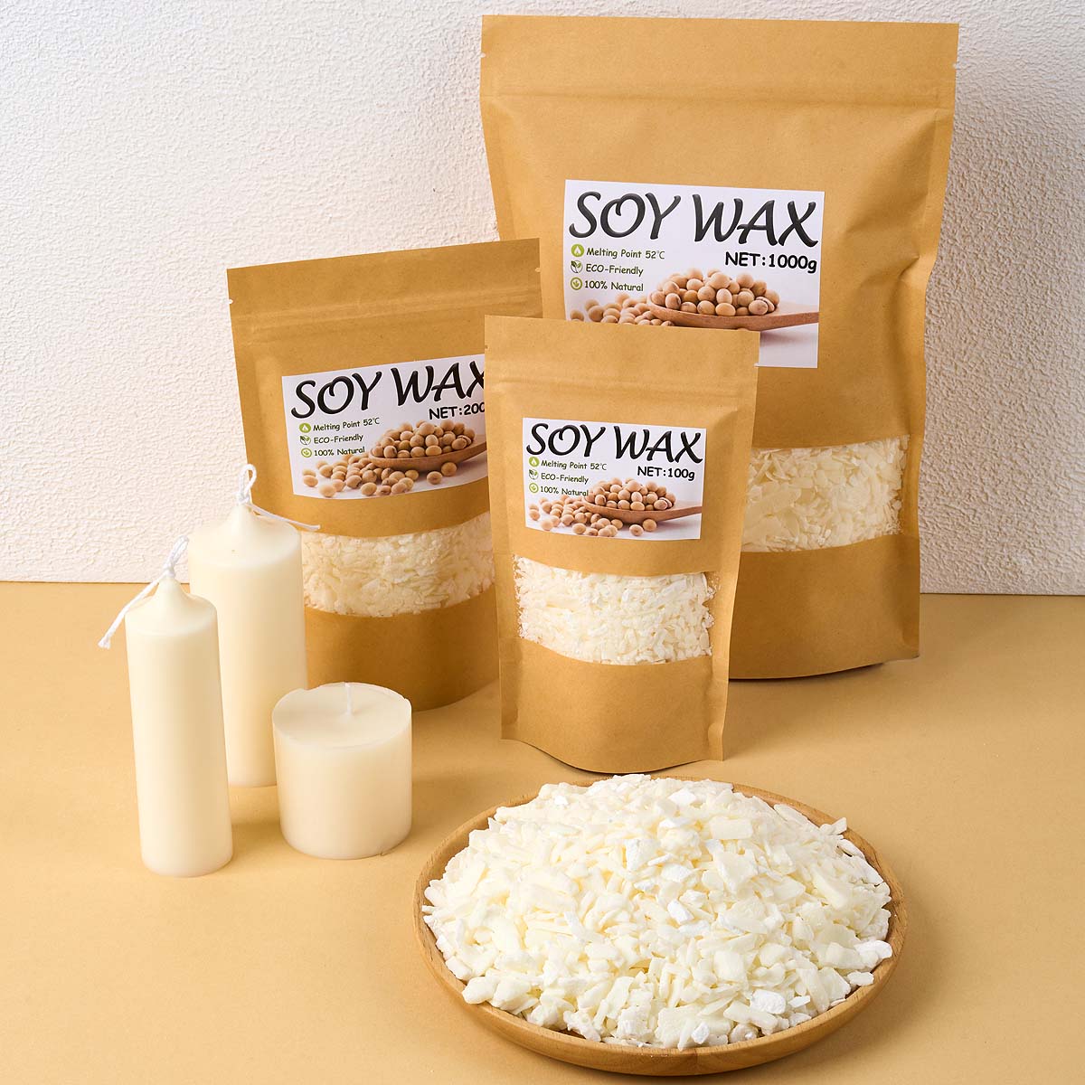 1 Pounds Pure White Soy Wax Fo - Candle Making Material review and price