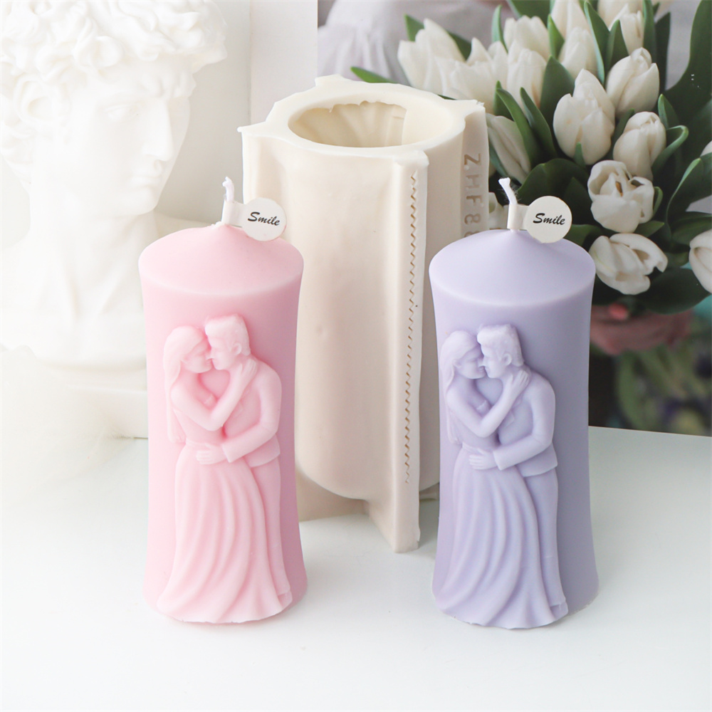 Man and Woman Pillar Silicone  - Candle Making Workshop review and price