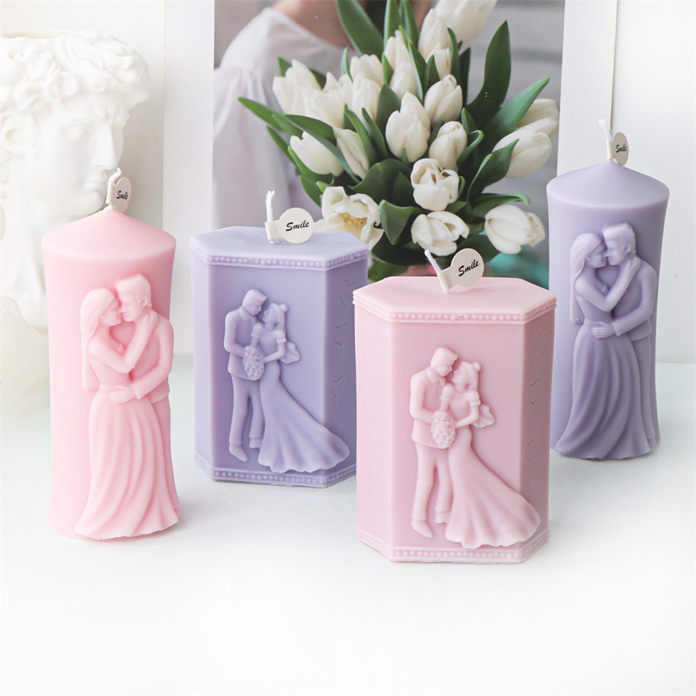Man and Woman Pillar Silicone  - Candle Making Workshop review and price