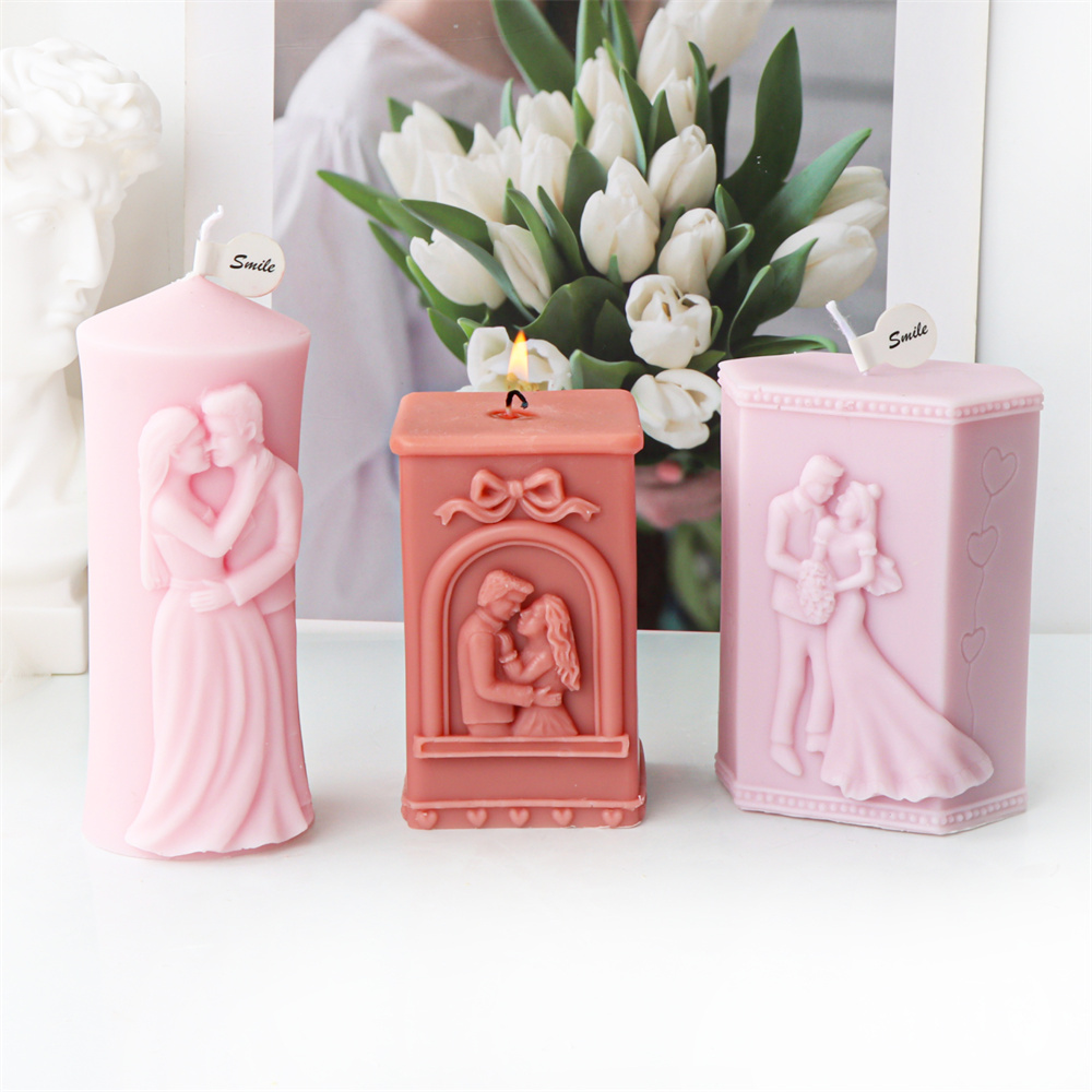 Man and Woman Pillar Silicone  - Candle Making Workshop review and price