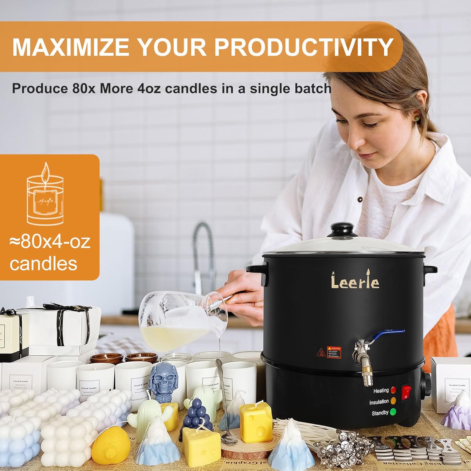 20Lbs Commercial Wax Melter fo - Candle Making Tempe review and price