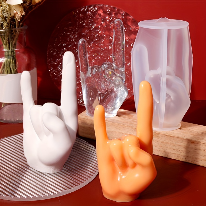 1pc Large Rock Gesture Silicon - Candle Making Tutorial review and price