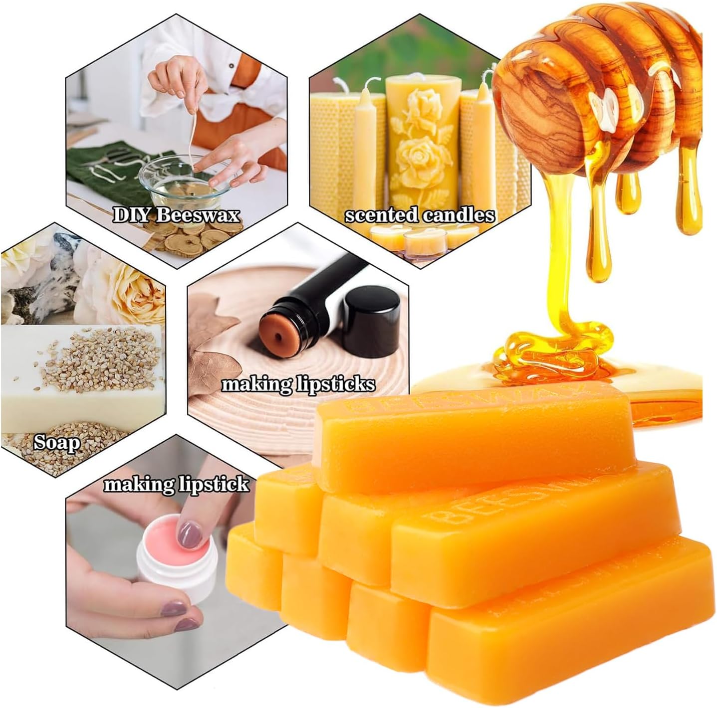 Beeswax Bar, Candle Wax Block  - Candle Making Material review and price