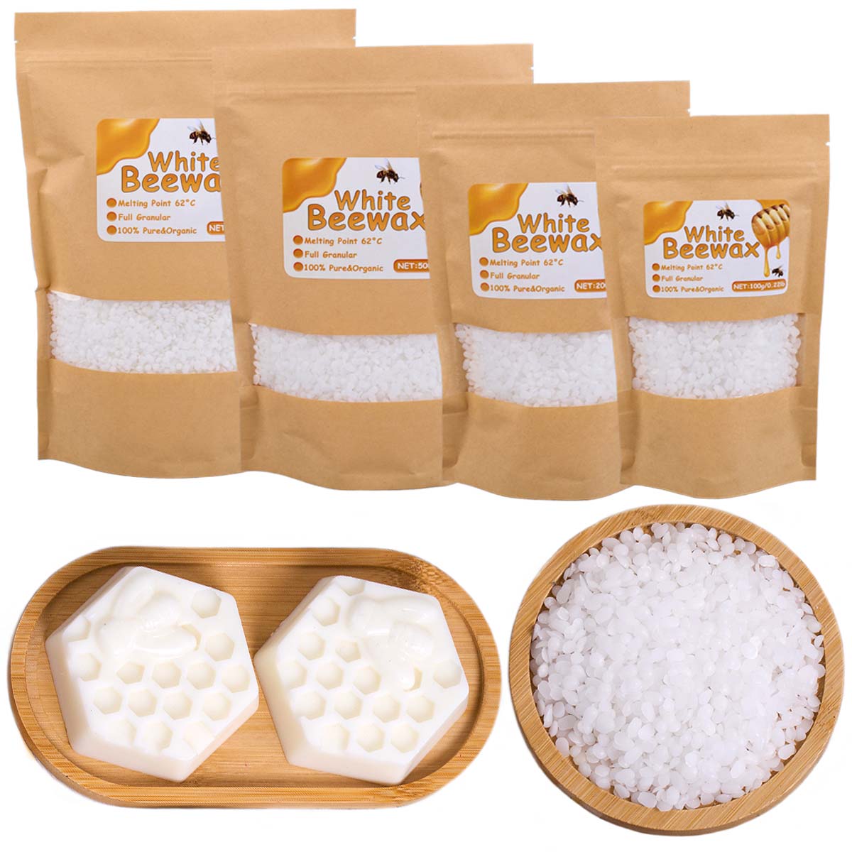 White Beeswax Pure Natural Gra - Candle Making Material review and price