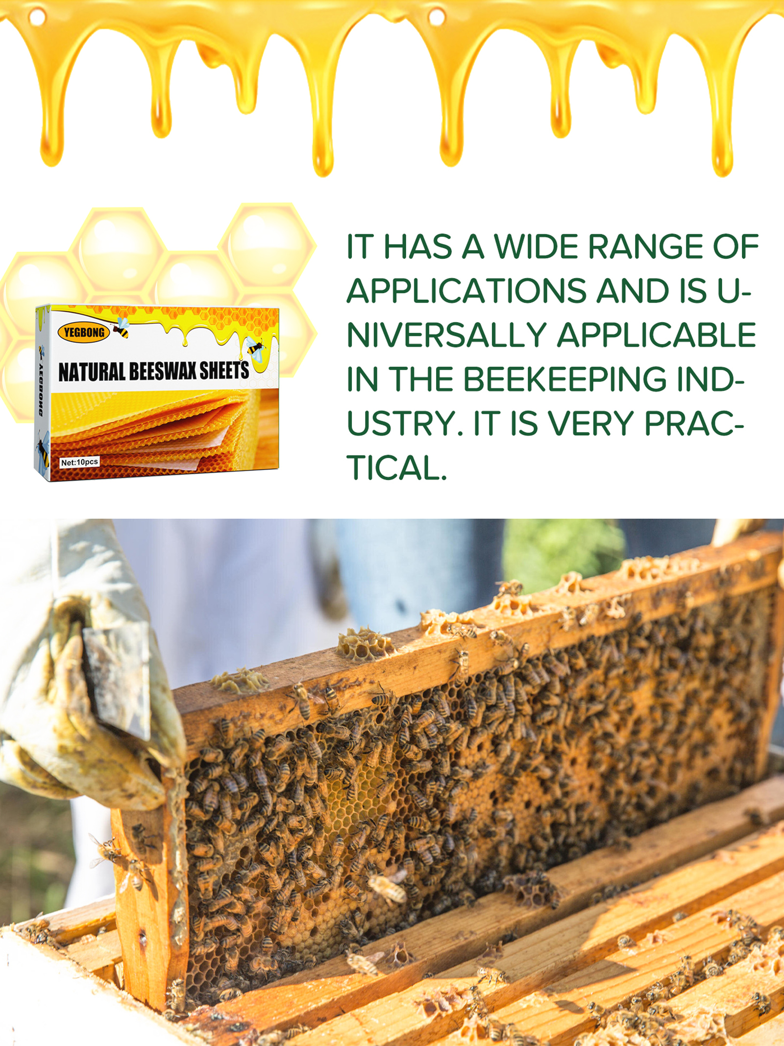 10Pcs Natural Honeycomb Bee Wa - Candle Making Workshop review and price