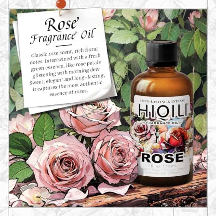 HIQILI Rose Fragrance Oil for  - Candle Making And Perfume review and price