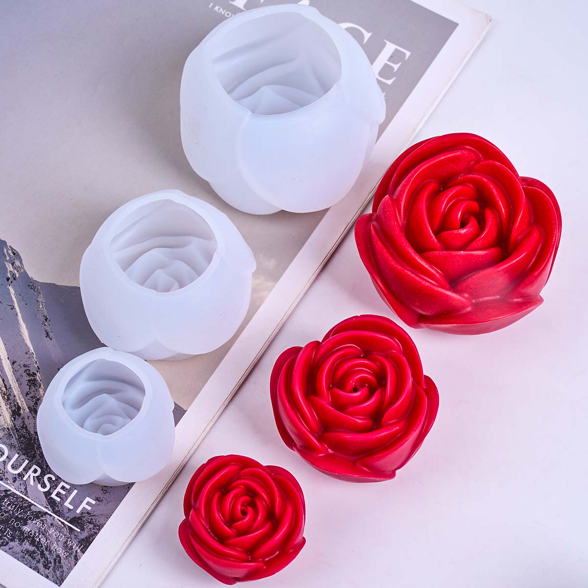 3D Flower Shape Silicone Candl - Candle Making Workshop review and price