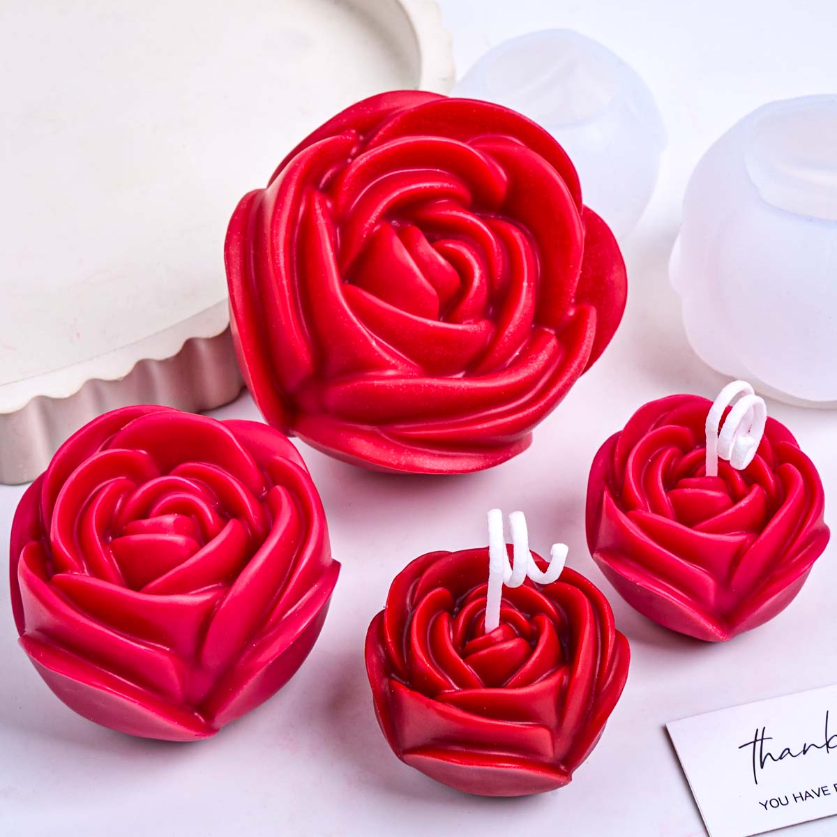 3D Flower Shape Silicone Candl - Candle Making Workshop review and price