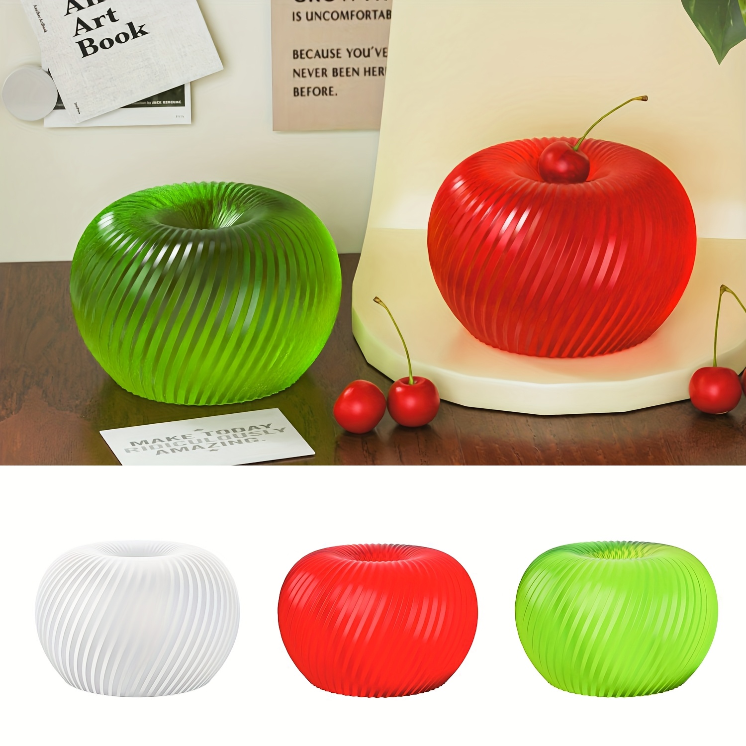 A trendy red apple silicone mo - Candle Making Tutorial review and price