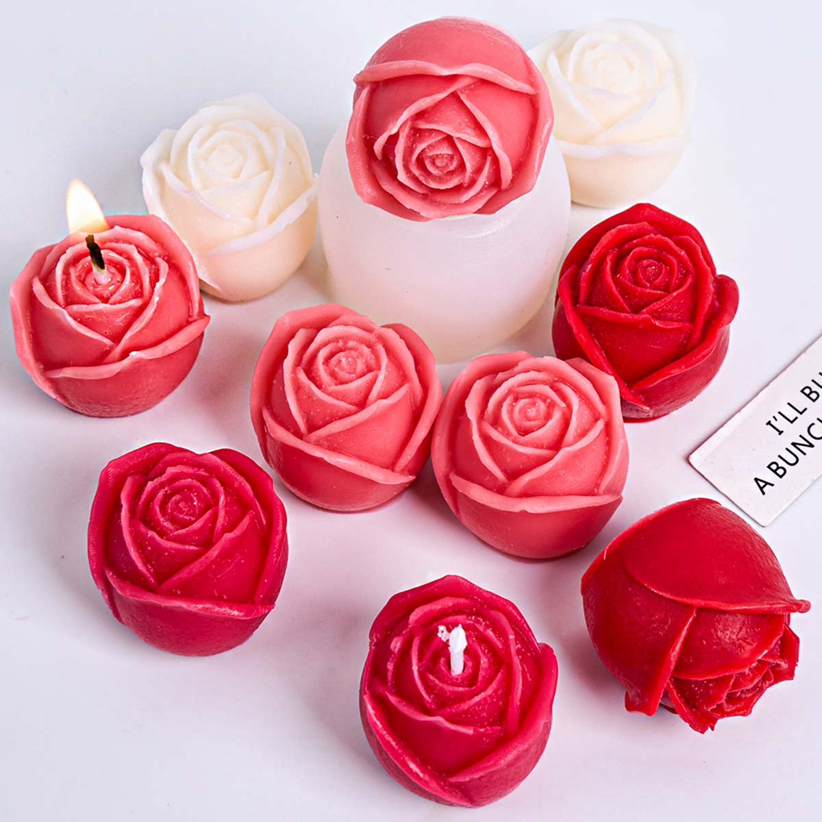 Rose Flower Candle Silicone Mo - Candle Making Workshop review and price
