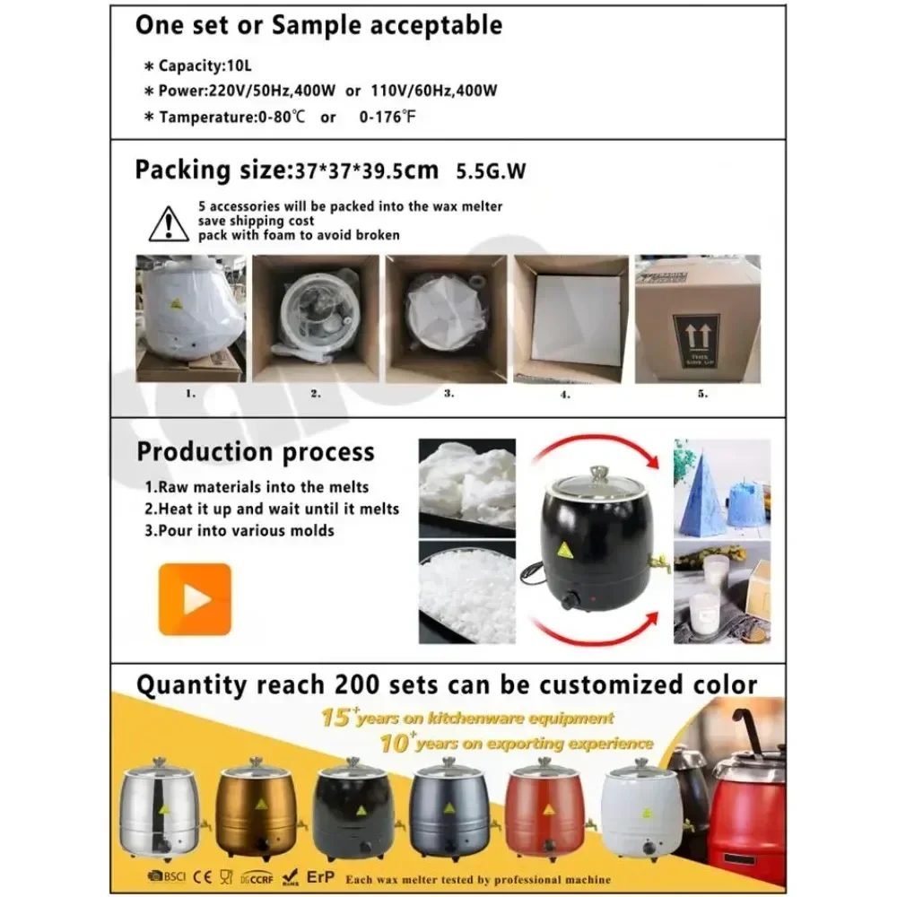 Electric Melting Candle Wax Me - Candle Making Machine review and price