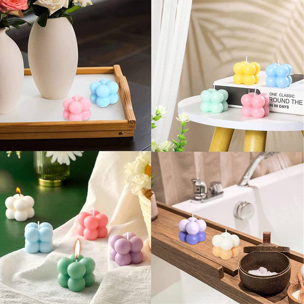 3D Bubble Cube Silicone Candle - Candle Making Workshop review and price