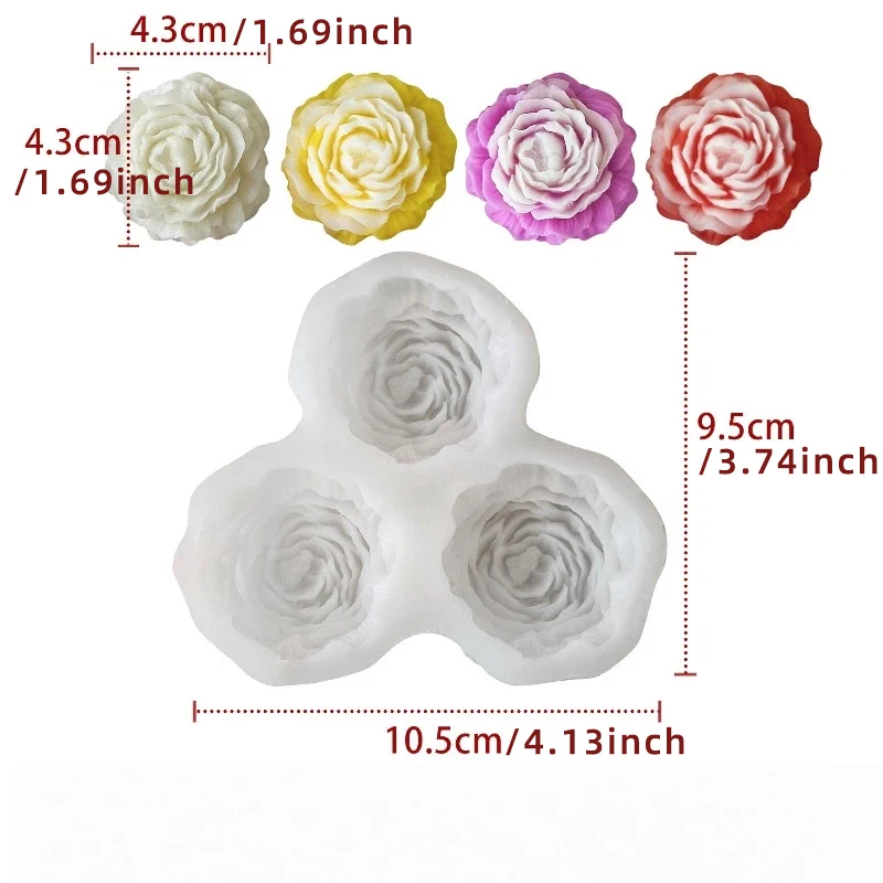 Peony Flower Candle Silicone M - Candle Making Tutorial review and price